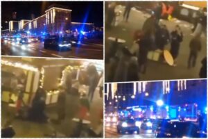 (Видео) Автомобили влетаа во луѓе на божиќен пазар во Германија