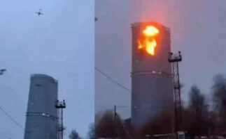 (Видео) Дронови напаѓаат станбени згради во рускиот град Казан