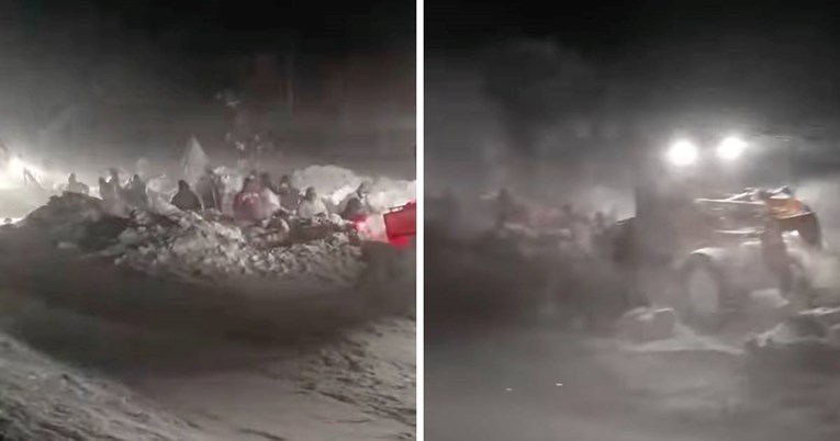 (Видео) Снежно невреме парализира колона возила со 70 лица во БиХ, спасувачката акција траеше 10 часа