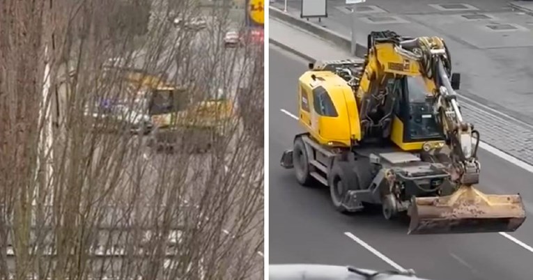 (Видео) Украл багер во Германија и удрил во автомобили: полицијата се обидела да го запре па го застрелала