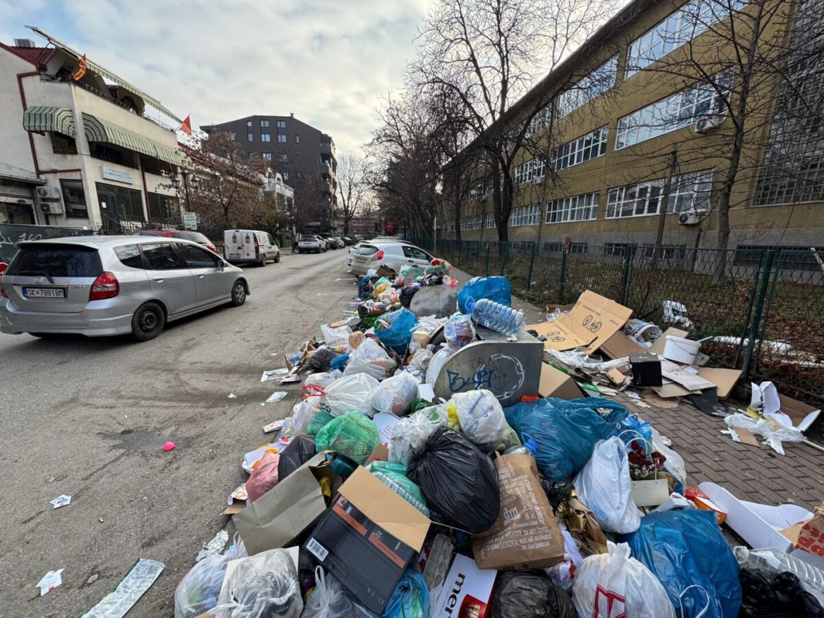 (Фото) Герасимовски: Барам веднаш Градот Скопје и Арсовска да го исчистат ѓубрето, недозволиво е центарот да изгледа вака