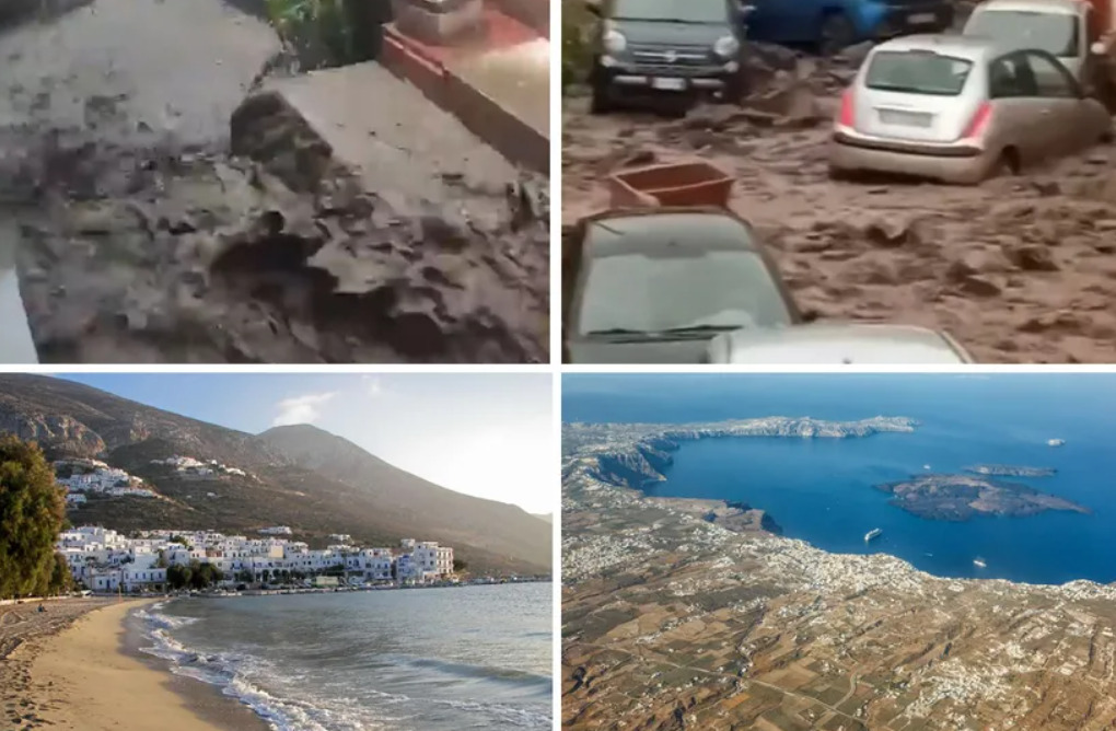 (Видео) Драматична ситуацијата во Кефалонија поради силно невреме, Аморгос го потресе земјотрес со јачина од 5 степени
