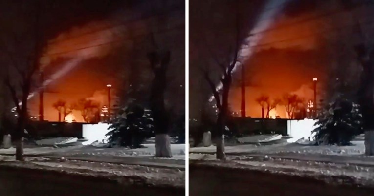 (Видео) Русија: Украински напад оштети индустриска фабрика во Саратов