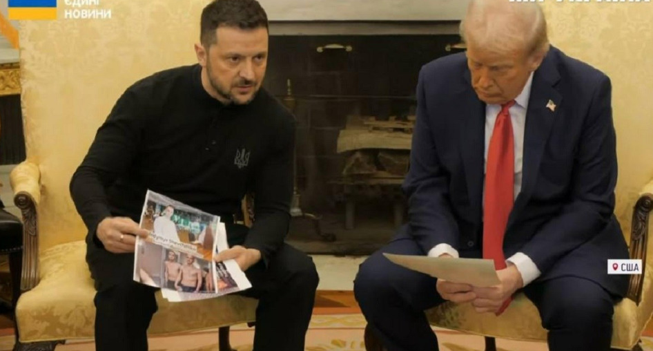 Зеленски му покажa на Трамп слики од украински војници заробени од Русија