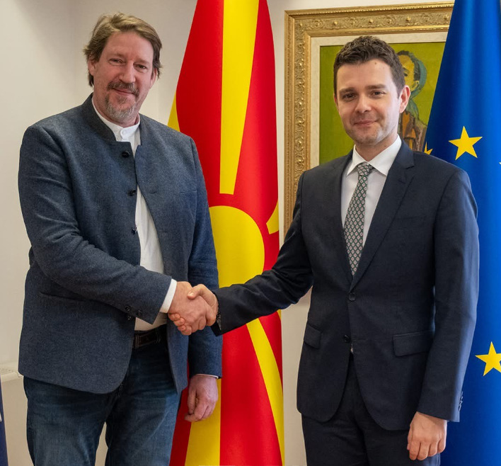 Средба на Муцунски со европратеникот од Европскиот парламент, Томас Вајц, нагласена потребата од продлабочување на соработката