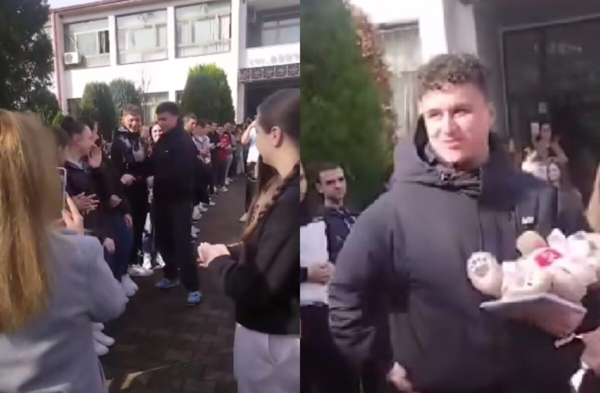 (Видео) Јован Костадинов, храбриот млад човек кој спаси 21 живот во трагедијата во Кочани, конечно се врати дома