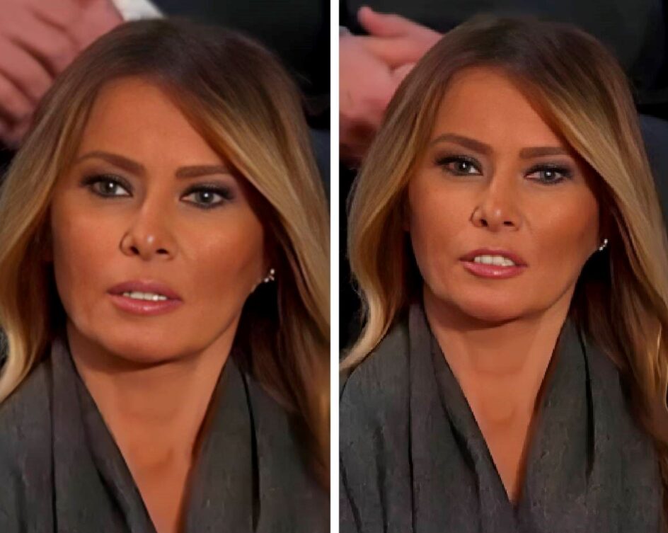 (Видео) Меланија Трамп повторно збуни со потег: „Повторно ја направи таа работа со усните“