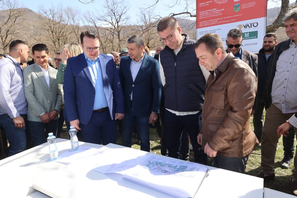 Николоски: Даваме силна подршка за Студеничани, преку Министерството за транспoрт ги подобруваме патиштата во општината