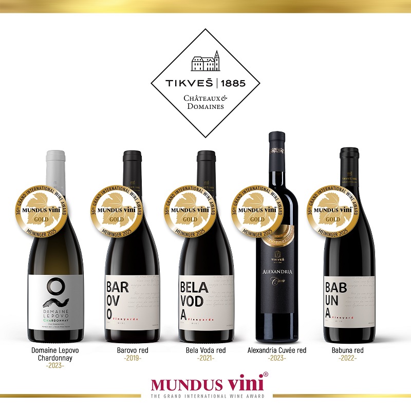 Нов рекорд во освоени медали за вината на Tikveš Châteaux & Domaines на годинешниот Mundus Vini во Германија