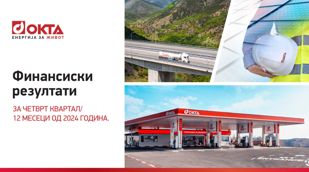 ОКТА-Финансиски резултати за четвртиот квартал/12 месеци од 2024 година