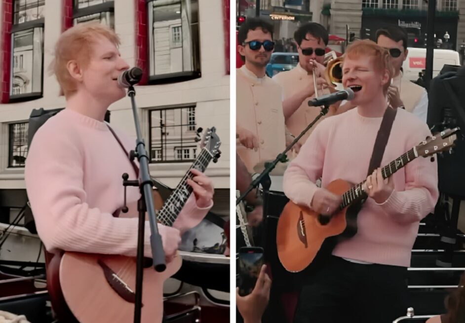 (Видео) Ед Ширан настапи на улица и ги воодушеви минувачите