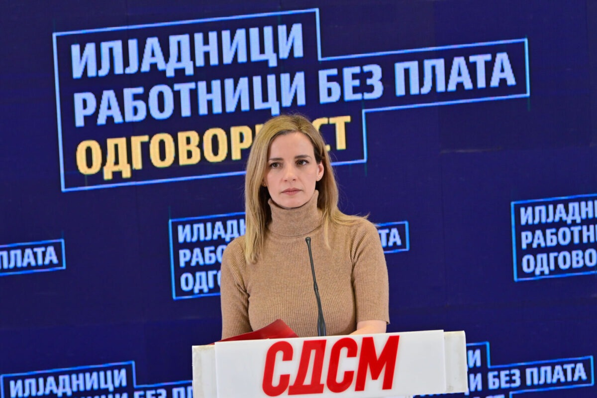 (Видео) Костова: Илјадници вработени се оставени без плата