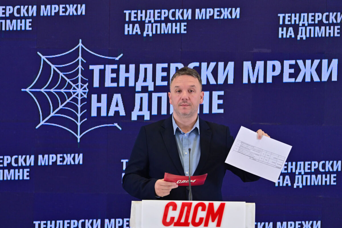 (Видео) Костовски: Најновиот скандал со тендерските шеми на ДПМНЕ е изградбата на пазарот во Неготино