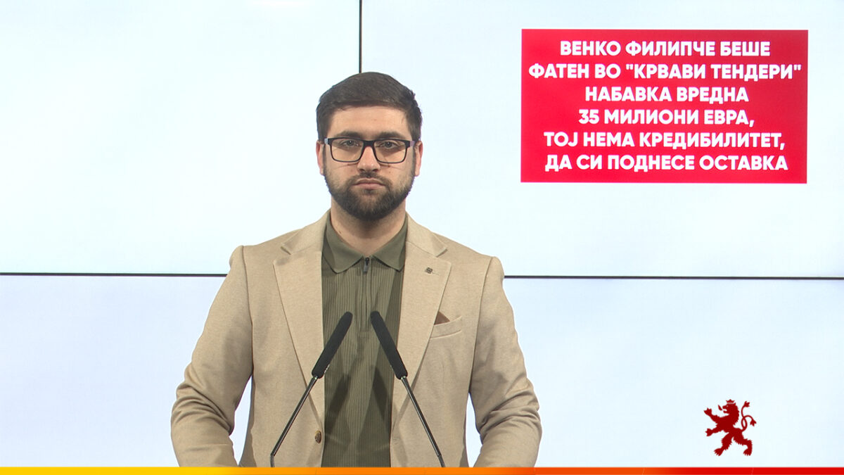 (Видео) Манасиевски: Филипче беше фатен во „крвави тендери”, набавка вредна 35 милиони евра, тој нема кредибилитет, да си поднесе оставка