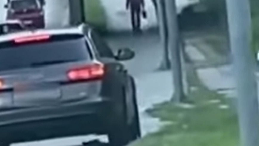 (Видео) Со „ауди“ се движеше по велосипедска патека во скопски Бутел: полицијата го пронајде и казни возачот