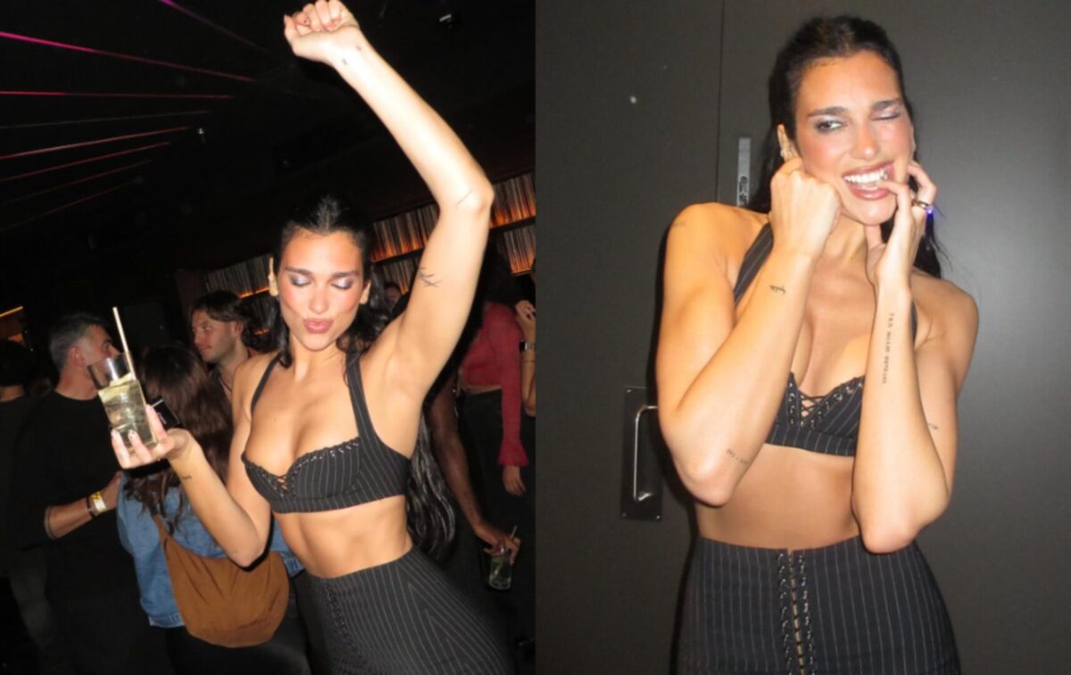 Најсексапилната бринета ги покажа совршените стомачни мускули: Дуа Липа сподели фотографии од ноќното излегување