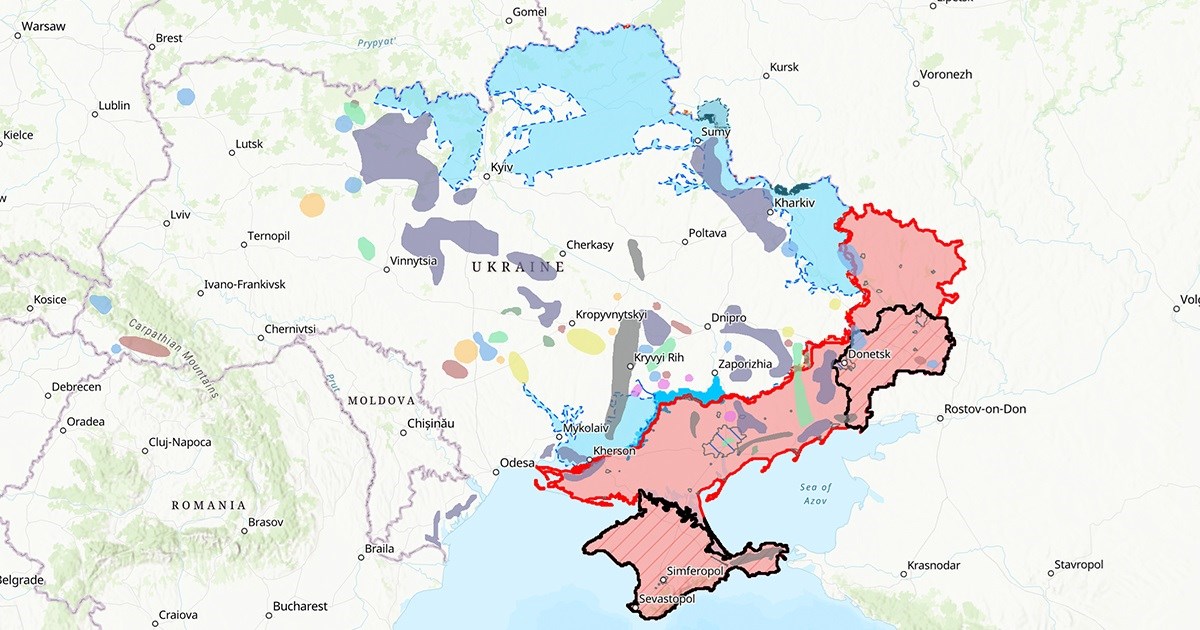 Објавени мапи: како би изгледала Украина според планот на Трамп за завршување на војната