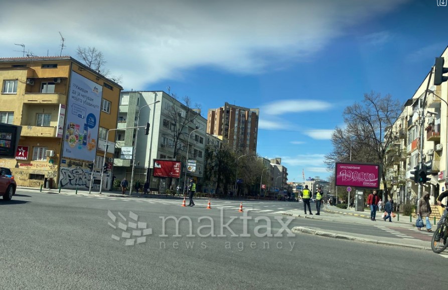 Посебен режим на сообраќај во Скопје поради протест