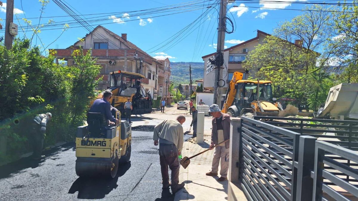 Реконструирани две нови улици во Ѓорче Петров
