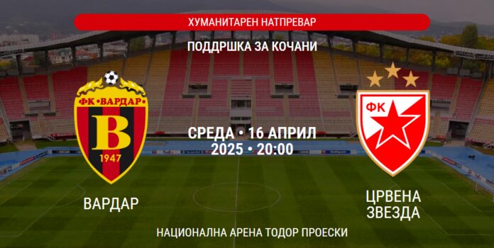 Хуманитарен натпревар – Вардар против Црвена звезда
