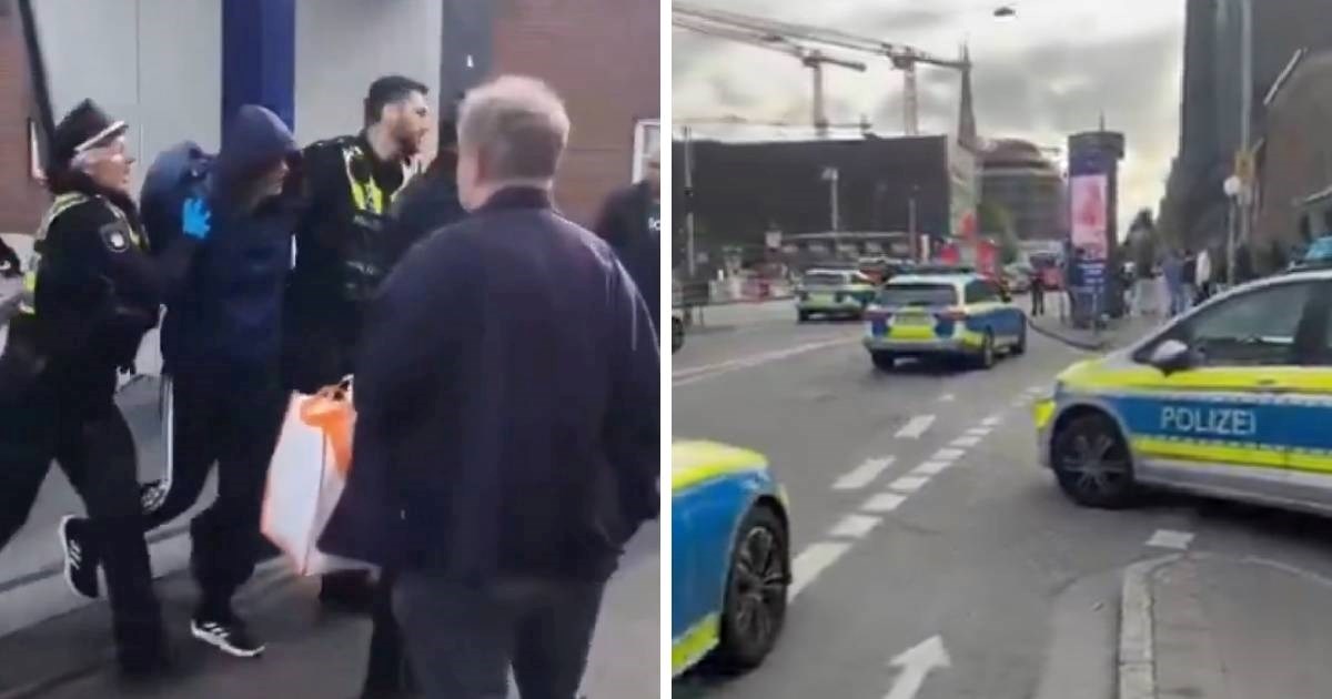 (Видео) Жена избоде седумнаесет луѓе на железничка станица во Хамбург