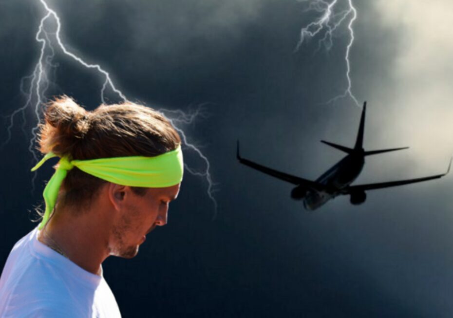 Гром удри во авион со тенисери, Зверев со детали за драмата на небото