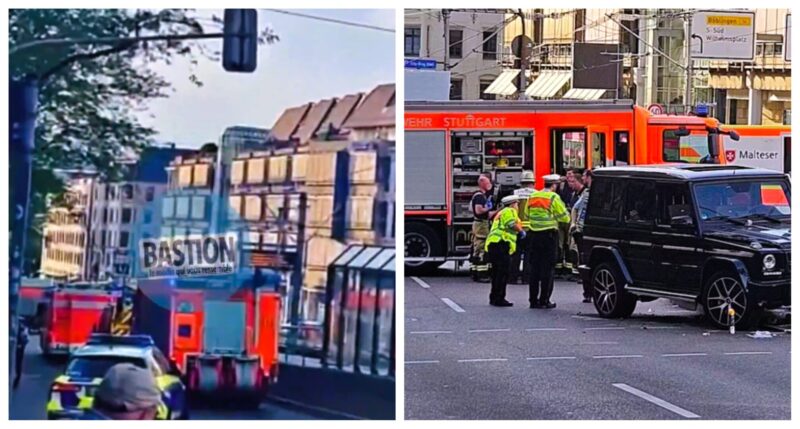 „Мерцедес“ се заби во група пешаци во Штутгард
