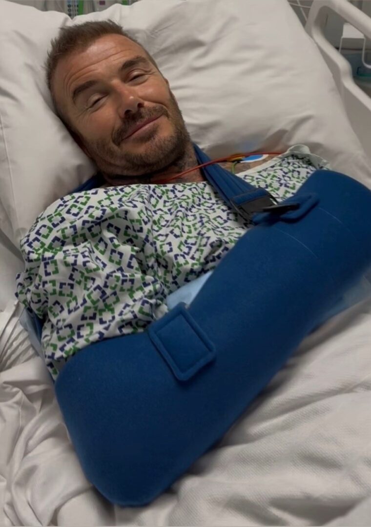 Бекам заврши во болница: „Тато, оздрави брзо“