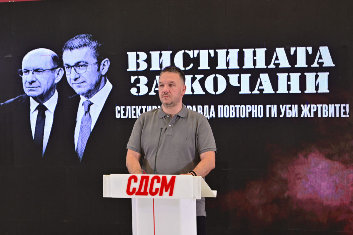 (Видео) Зошто Мицкоски го штити началникот Томо Донев, прашува Костовски по трагедијата во Кочани