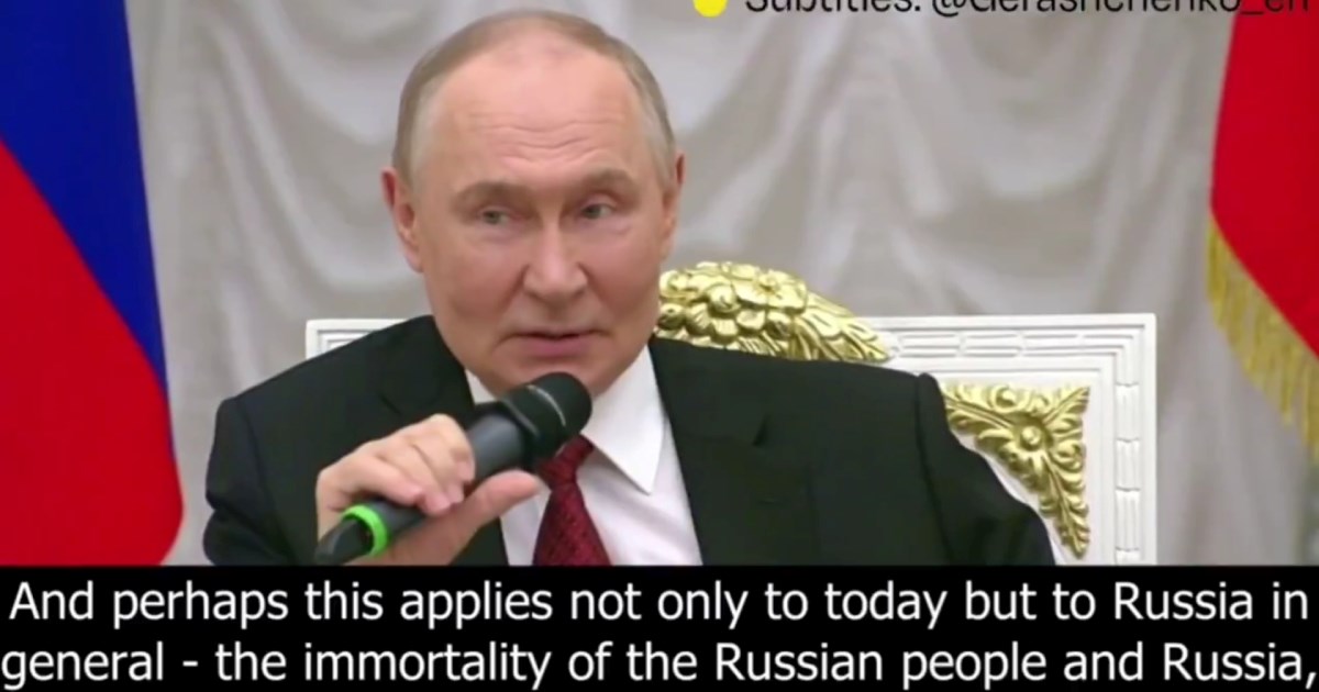 (Видео) Путин зборуваше за бесмртноста на Денот на Русија
