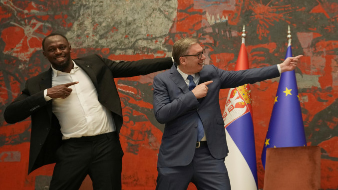 Српскиот претседател Вучиќ го прими Јусеин Болт – Атлетичарот ќе биде амбасадор на „Експо 2027“