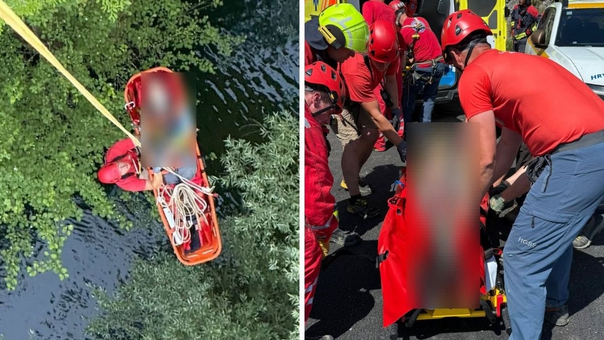 (Фото) Спасувачка операција во Истра: преживеа пад од 52 метри