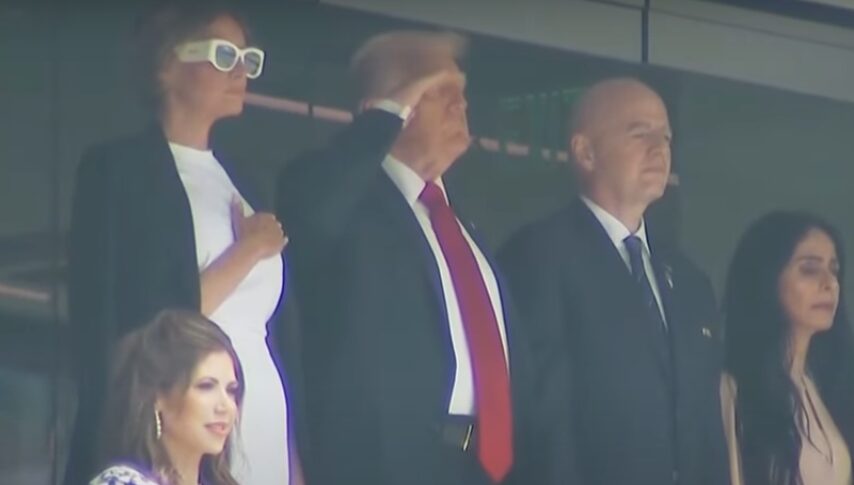 (Видео) Oчилата за сонце на Меланија Трамп го украдоа шоуто на финалето на Светското клупско првенство