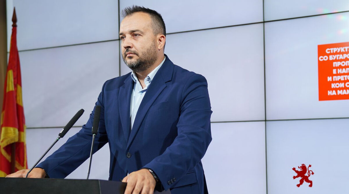 (Видео) Лефков: Структури од СДС делуваат со бугарската антимакедонска пропаганда