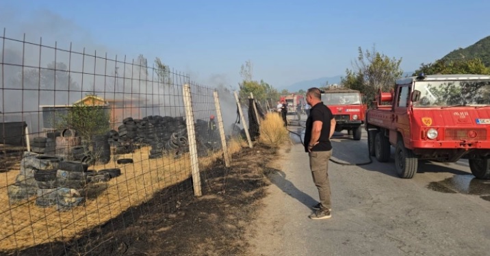 Големиот пожар кој избувна попладнево во близина на Струмица е под контрола