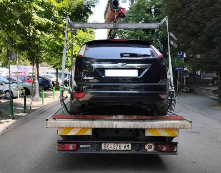Минатата недела санкционирани 𝟣𝟤𝟪 непрописно паркирани возила на територијата на општина Центар