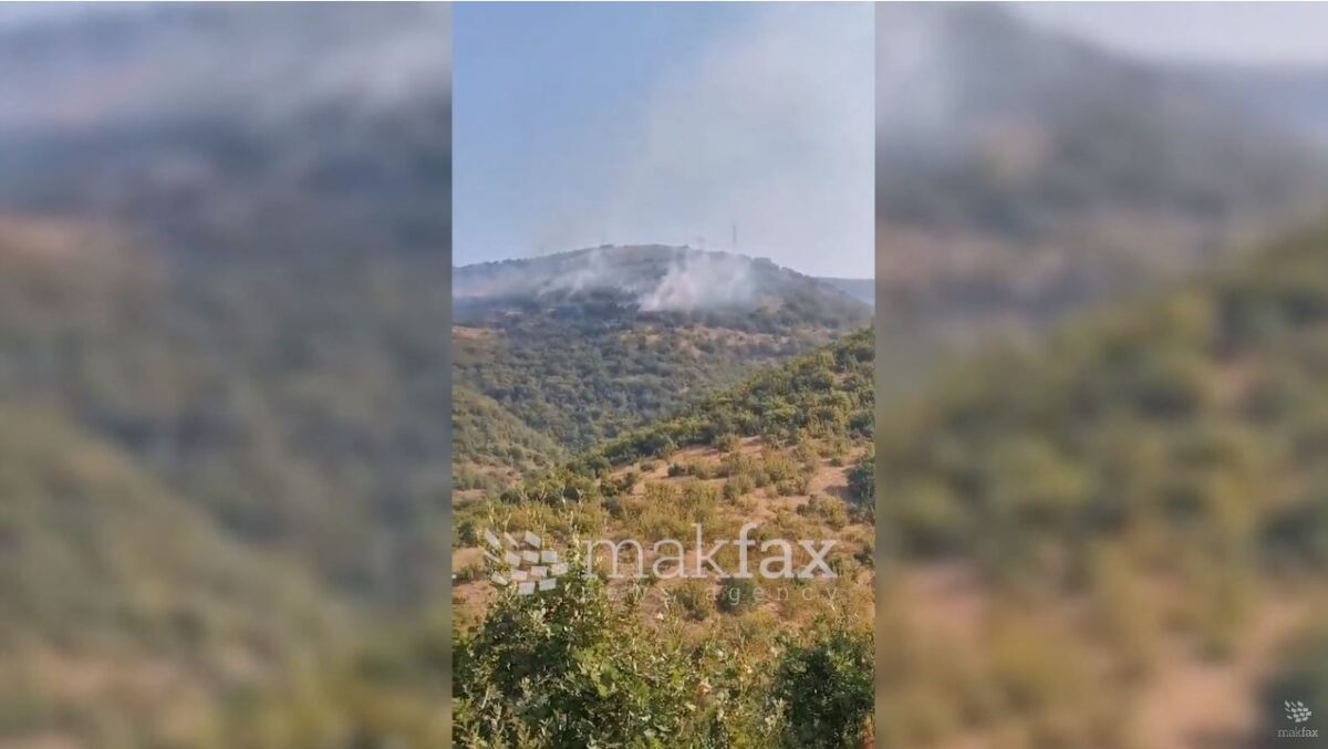 Сообраќајот на патот кај Блаце е пренасочен поради пожар