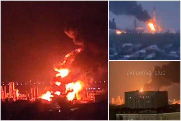 (Видео) Украинските сили предизвикаа хаос во руските рафинерии