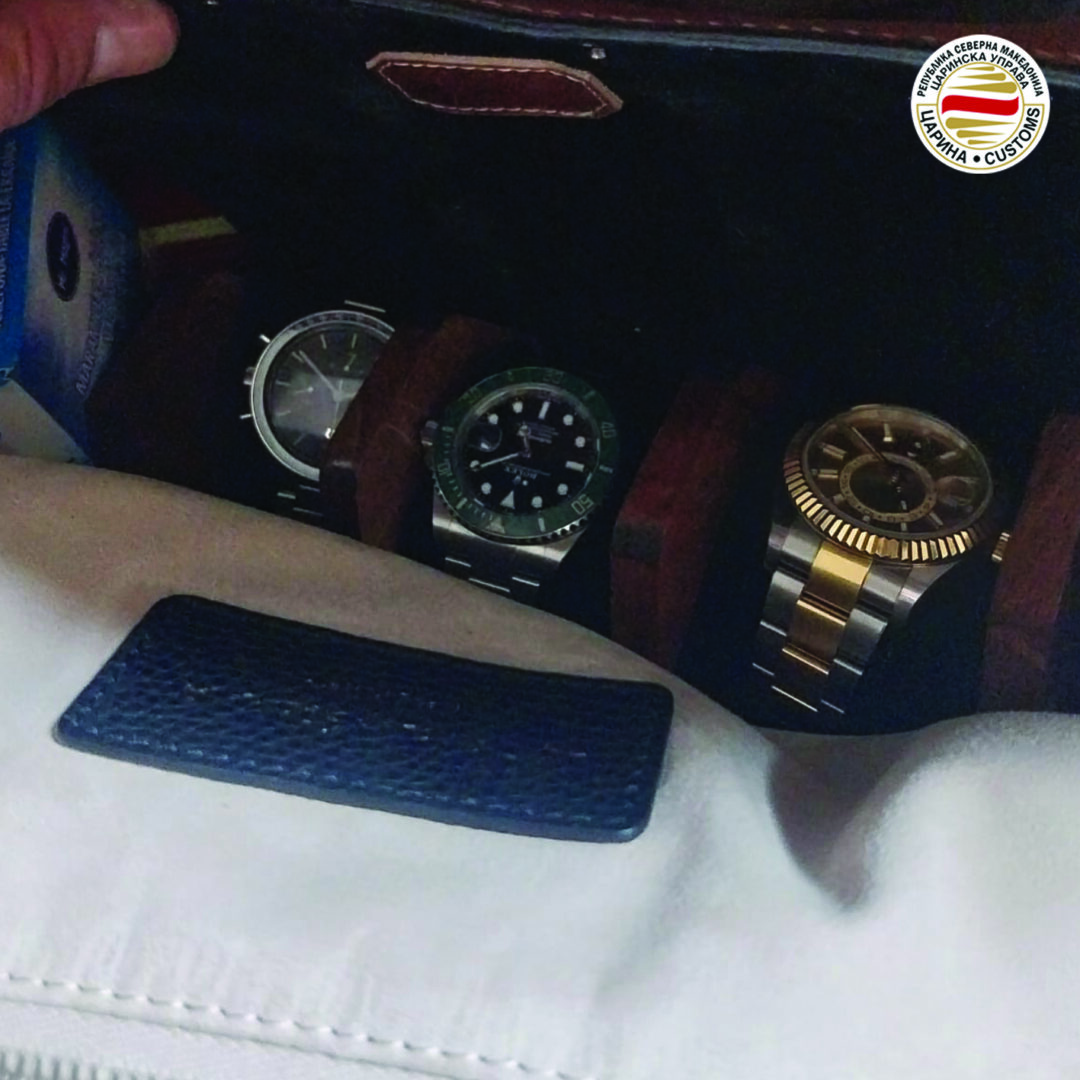 На Табановце откриени непријавени луксузни часовници вредни 38 илјади евра