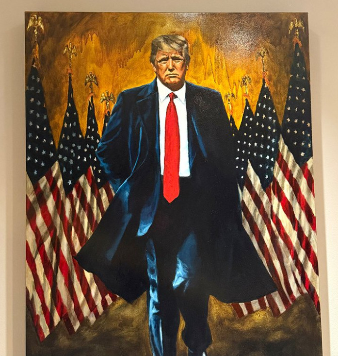 Откриен нов портрет на Доналд Трамп во Белата куќа