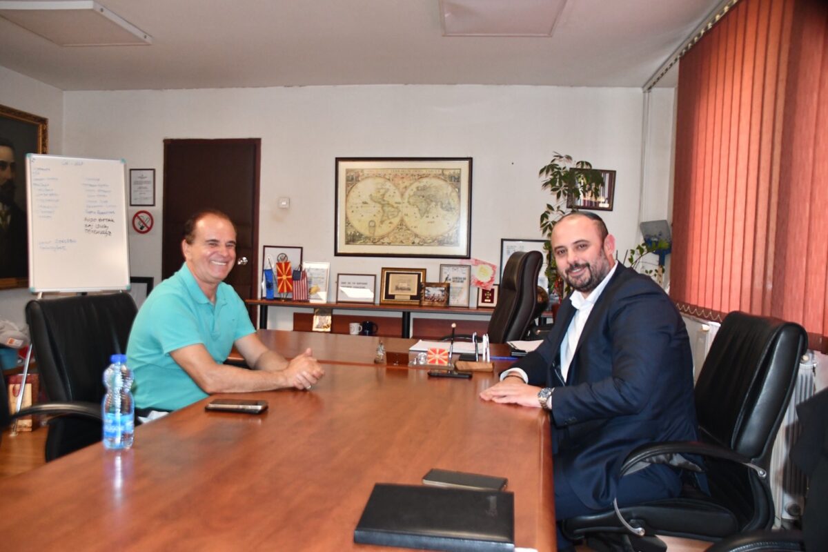 Средба на градоначалникот Ѓорѓиевски со претседателот на Стопанската комора на Северозападна Македонија, Нухиу Алиу