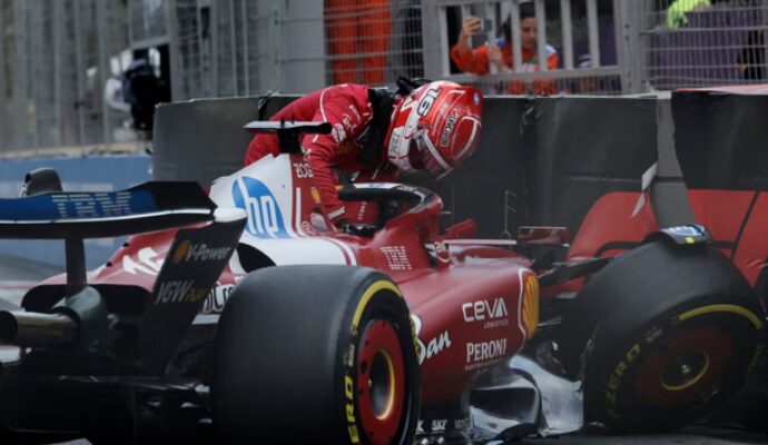 (Видео) Леклер и Пјастри удрија во заштитната бариера, Ферстапен ја освои пол-позицијата во Баку