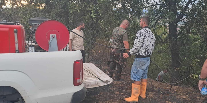 Подметнат е големиот пожар кој избувна кај селото Косово Дабје близу планината Голак