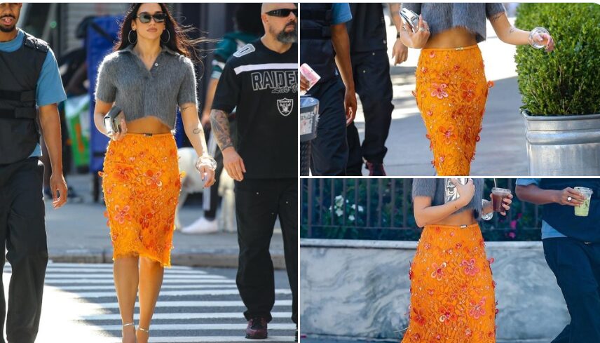 (Фото) Поп-ѕвездата во здолниште од „Гучи“ го врати летото на улиците на Њујорк