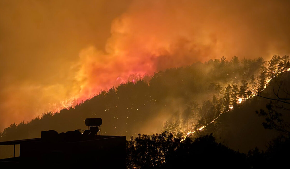 (Фото+видео) Голем пожар во Анталија, евакуирани гости од неколку хотели