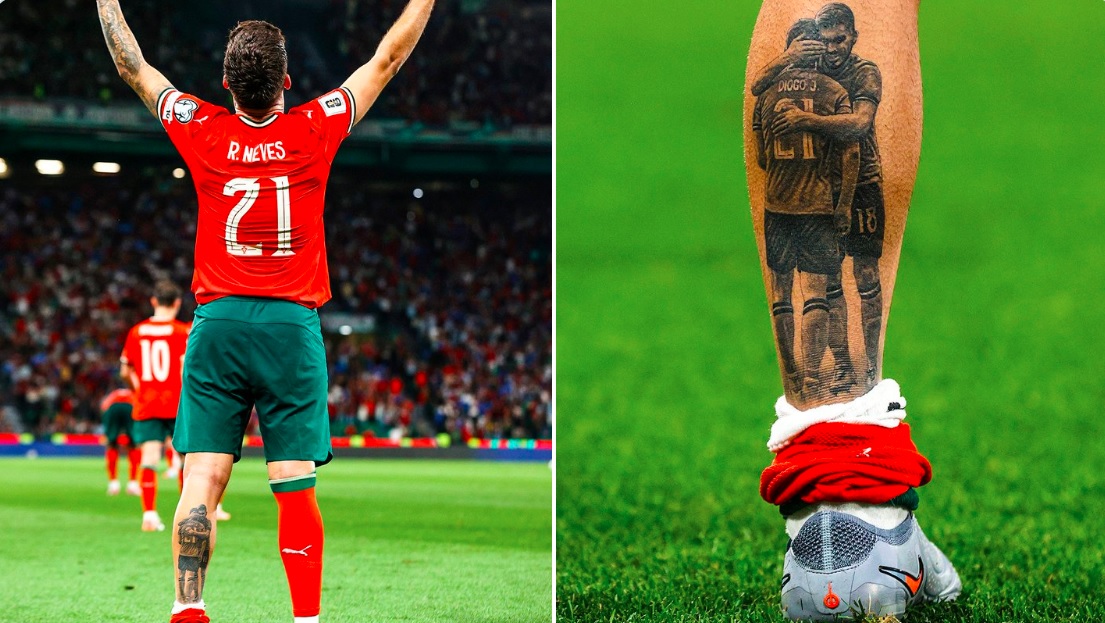 ВИДЕО: Рубен Невеш го посвети голот на трагично загинатиот пријател Диого Жота