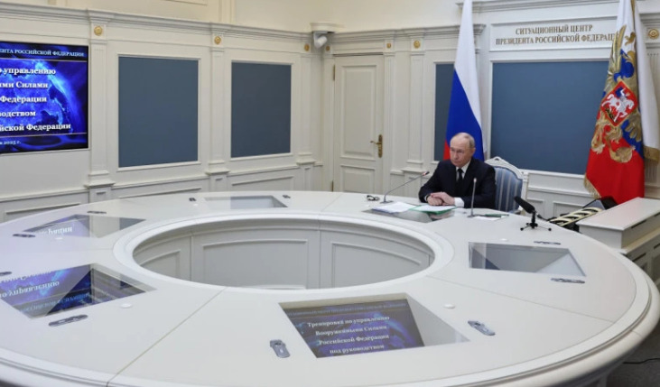 (Видео) Путин лично го следеше лансирањето на руските нуклеарни ракети