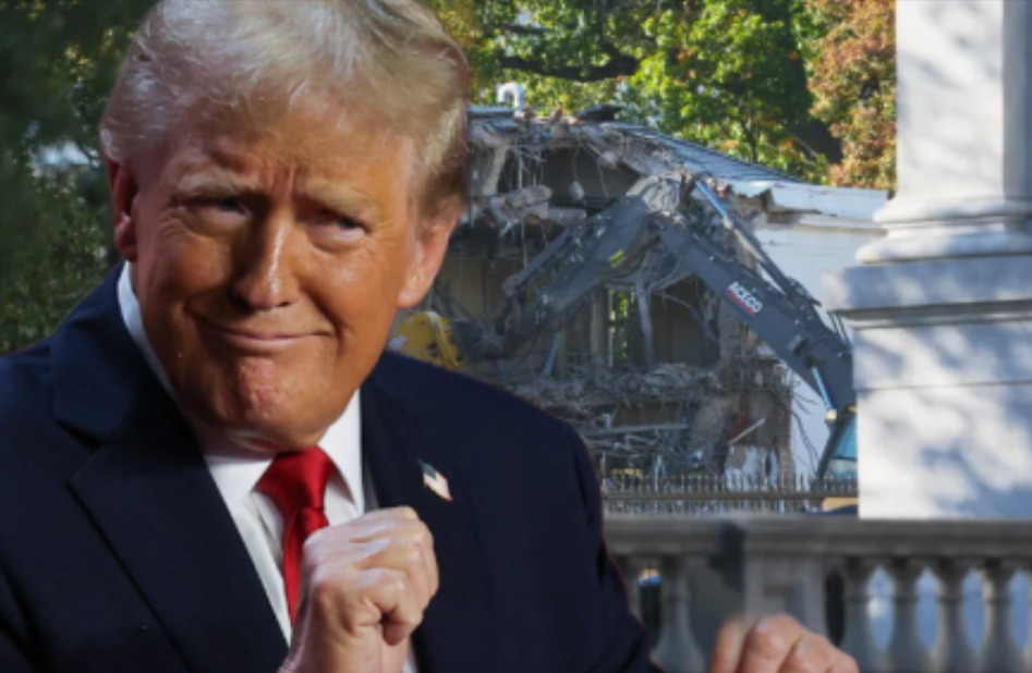 (Видео) Трамп за уривањето на дел од Белата куќа: „Тоа е музика за моите уши“