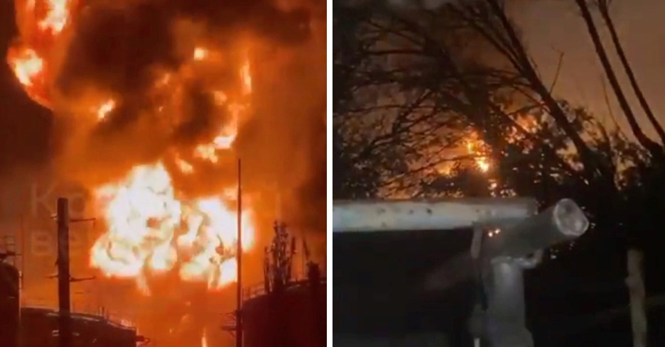 (Видео) Украинците погодија нафтено складиште на Крим, избувна огромен пожар