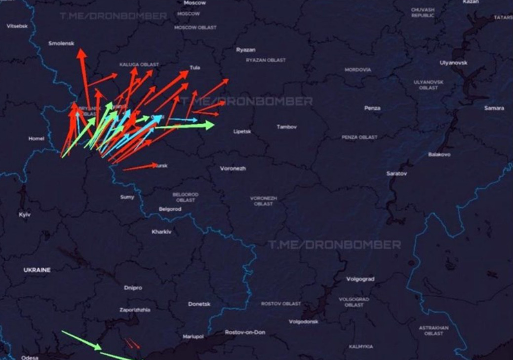 Во тек е украински воздушен напад врз Русија